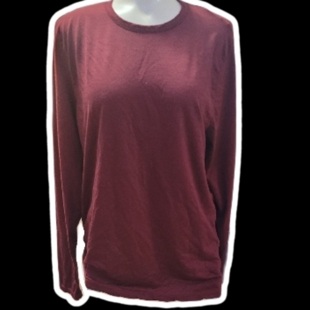 true north burgundy relaxed long sleeve top ‧₊˚❀༉‧₊˚.